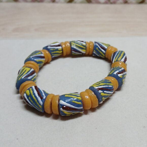 Hand Crafted Chunky Stretchy Resin Beaded Bracelet Fashion Jewelry #41 - Picture 5 of 14